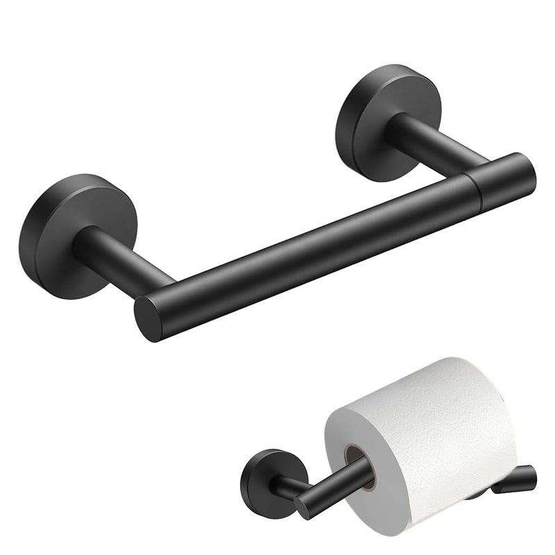 HASTHIP® Toilet Paper Roll Holder 7.68 INCH Toilet Tissue Rolls Holder Wall Mount Kitchen Roll Holder 304 Stainless Steel Tissue Towel Rolls Holder for Kitchen Bathroom - Image 1