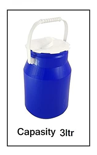 ADDCART Plastic Milk Can Unbreakable Milk and Water Container with Lid 3 Ltr - Image 2