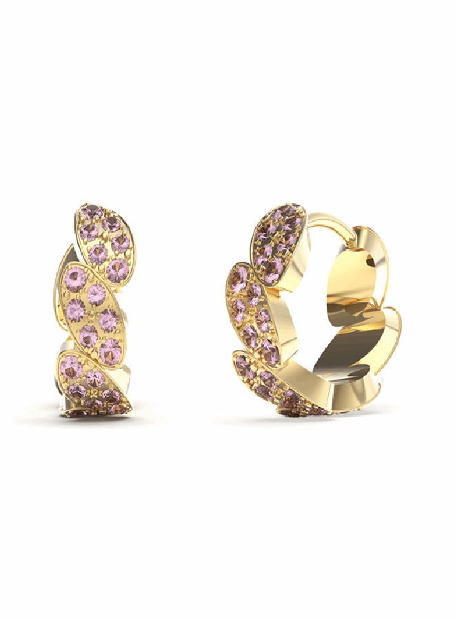 GUESS Rose Leaf Mini Earring