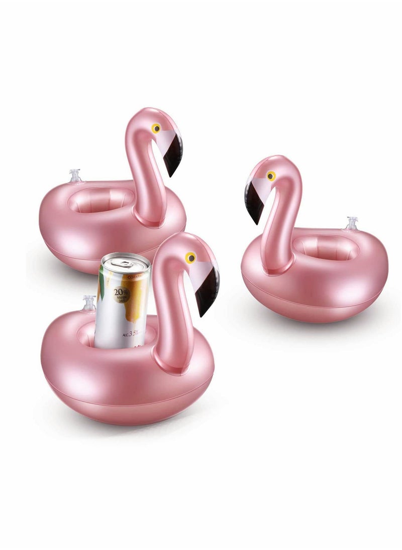 KASTWAVE - 12PCS Hawaiian Party Decorations, Giant Inflatable Flamingo Pool Float Rose Gold Swim Ring Flamingo Float Water Toy For Fun，12 Pack Inflatable Flamingos Pink Pool Toys - Image 1