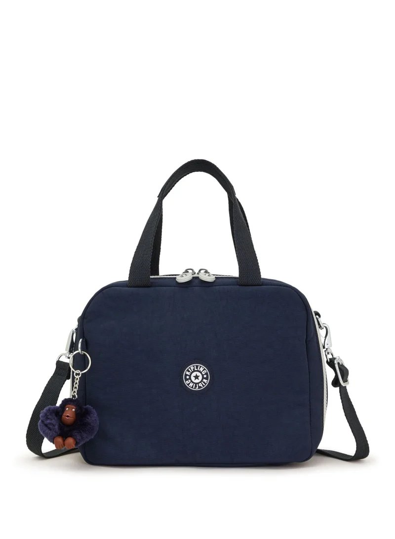 Miyo-Insulated medium lunch bag with trolley sleeve-True Blue Grey-15381-U84