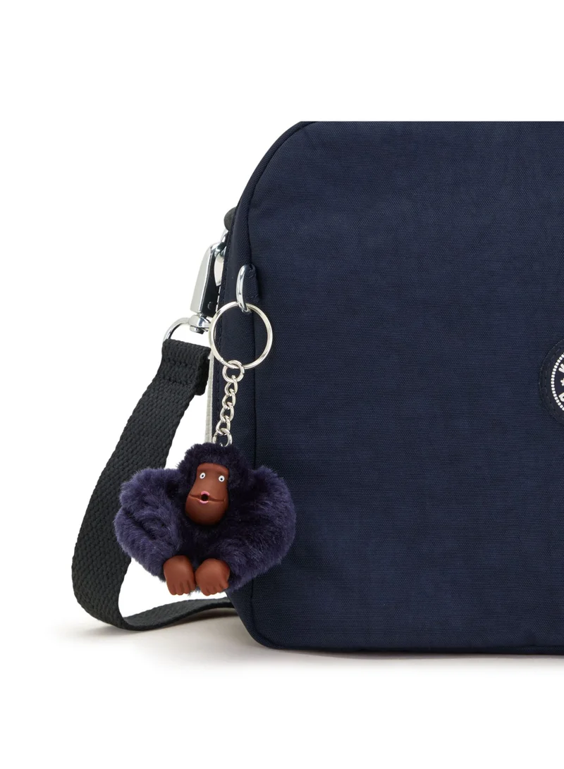 Kipling True Blue Grey Miyo-Insulated medium lunch bag with trolley sleeve-True Blue Grey-15381-U84 for Women | Best Price UAE