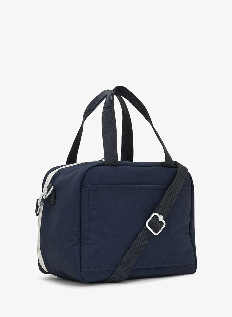 Kipling Miyo-Insulated medium lunch bag with trolley sleeve-True Blue Grey-15381-U84