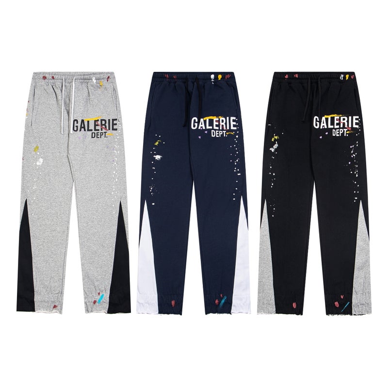 G D Splash Ink Graffiti Casual Loose Pants Stitching Couples Leg Pants Trendy Men'S And Women'S Same - Image 3