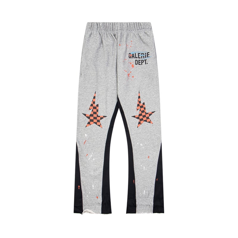 G D Splash Ink Graffiti Casual Loose Pants Stitching Couples Leg Pants Trendy Men'S And Women'S Same - Image 1