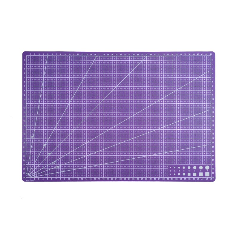 SCIKHEFT New A3 Double Side Craft Cutting Mat Cutting Board Sewing Pad Artist Carving Tools Handmade Crafts DIY Props (Purple) - Image 1