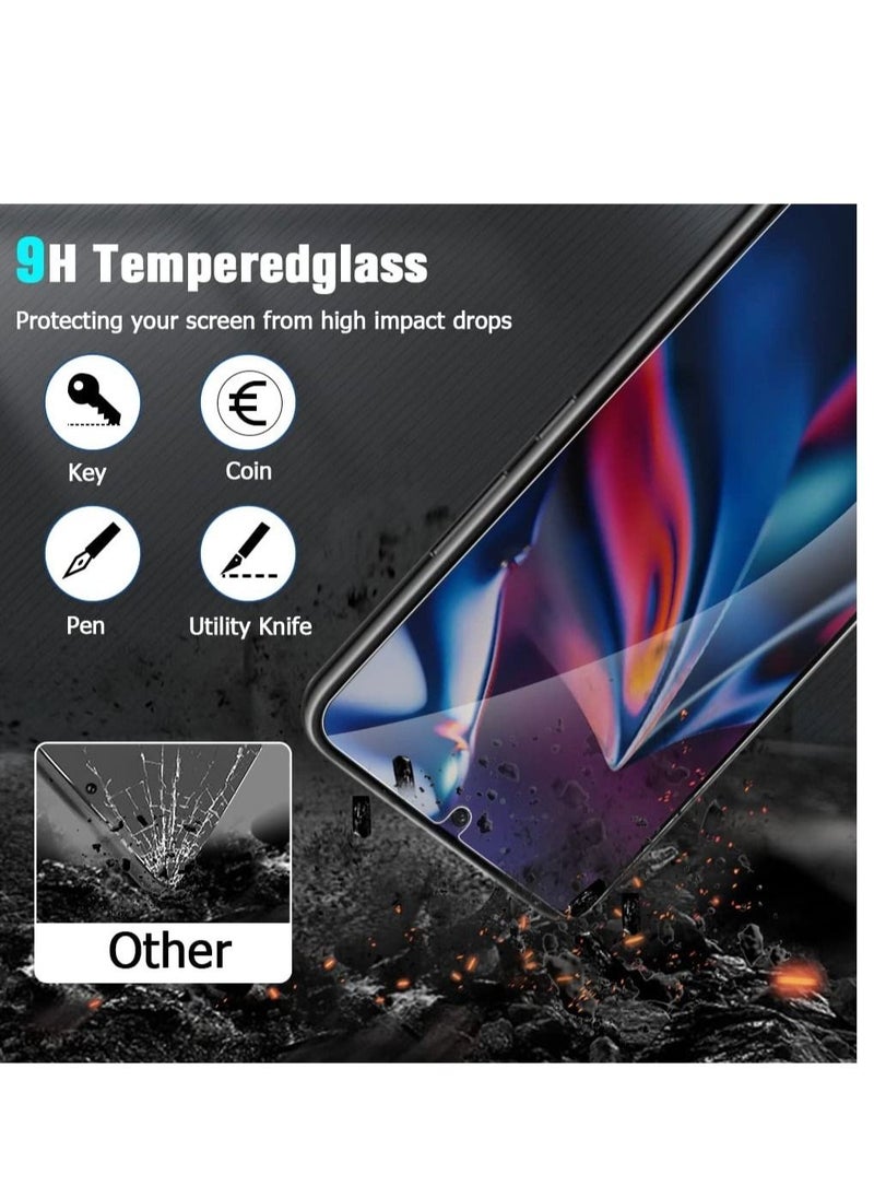 HuHa - [2+2 Pack] Privacy Screen Protector and Camera Lens Protector for Samsung Galaxy S23+ Plus 6.6 Inch Tempered Glass Saver, Full Coverage, 9H Hardness HD Anti-spy, Fingerprint Unlock - Image 1