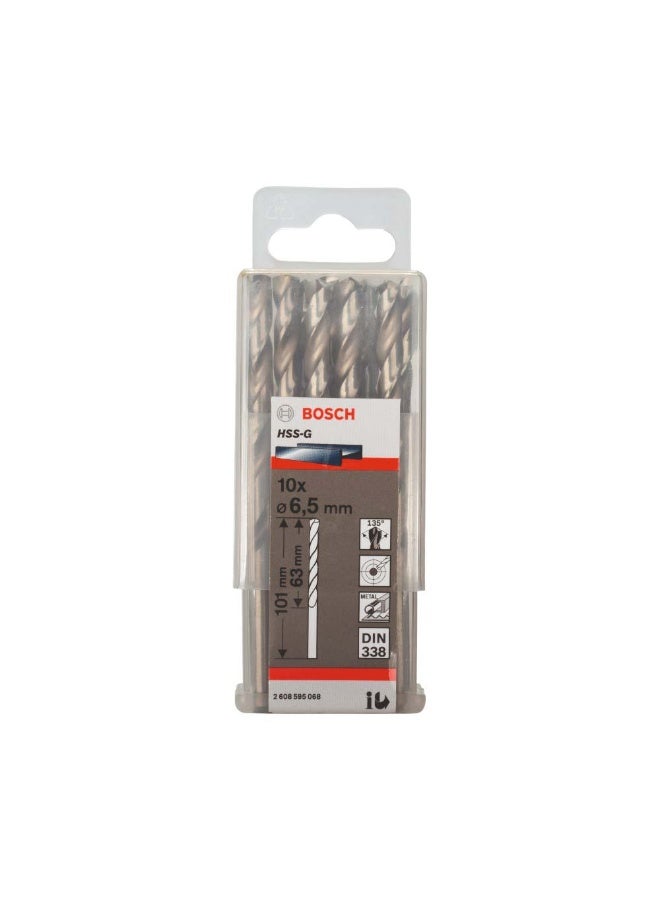 BOSCH Bosch HSG-G (2608595068) DIN 338 6.5MM Metal Drill Bit Set  - Image 2