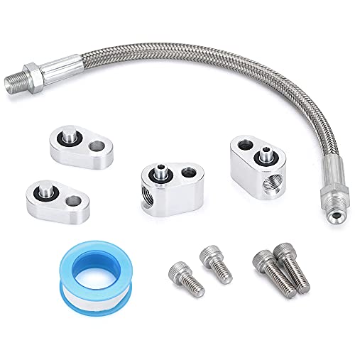 PQY LS Throttle Body Bypass Hose kit LS Coolant Steam Port Crossover Hose Kits with Tape - Image 1