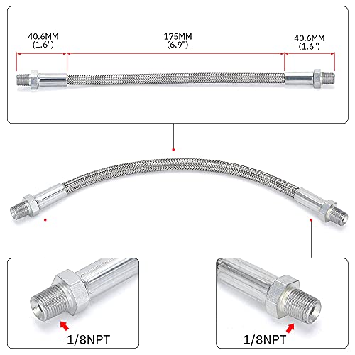 PQY LS Throttle Body Bypass Hose kit LS Coolant Steam Port Crossover Hose Kits with Tape - Image 4