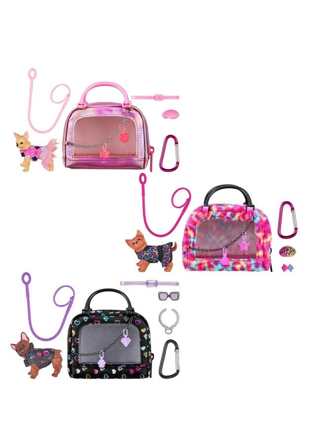 REAL Littles 3 Collectible Micro Puppy Carriers With 3 Micro Puppies And 15 Micro Working Surprises Inside! - Image 1