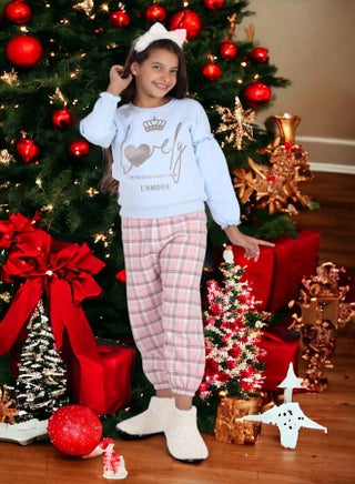 Girls' 6-Year-Old Sleepwear Set, Melton Cotton Top with Karo Pants, 2024 Season in High-Quality Soft Fabrics and Vibrant Colors for Comfort and Style - pzsku/Z3EDBF951A3F62593FF55Z/45/_/1703667437/3f693330-b1de-4248-8052-038a5d037d83