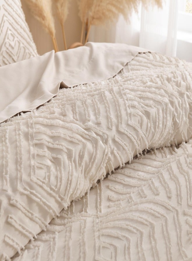 Andency Khaki California King Comforter Set, 3 Pieces Khaki Boho Bedding Set & Collections, Farmhouse Tufted Fluffy Bed Set for California King Bed (1 Comforter 104x96In, 2 Pillowcases) - Image 5