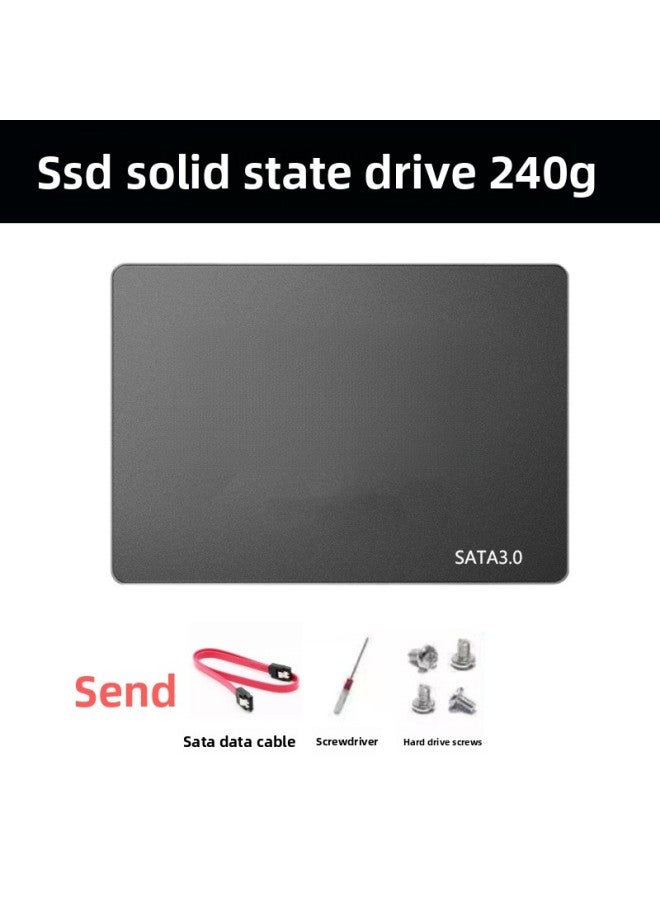 Ssd Solid State Drive Sata3.0 120g 128g 256g 480g512g Desktop Notebook Universal-Capacity:240g-sata3.0-generation Win7-64 Bits + Accessories - Image 1