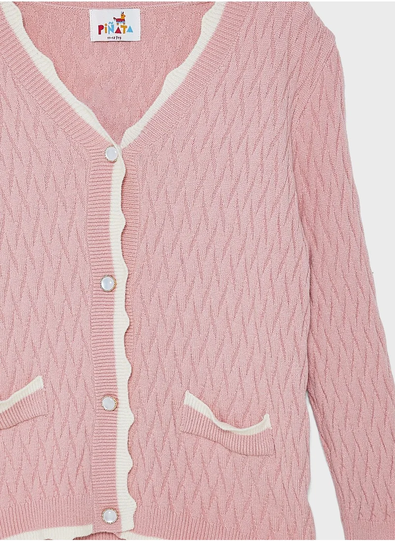 Pinata Girl V-Neck Cardigan