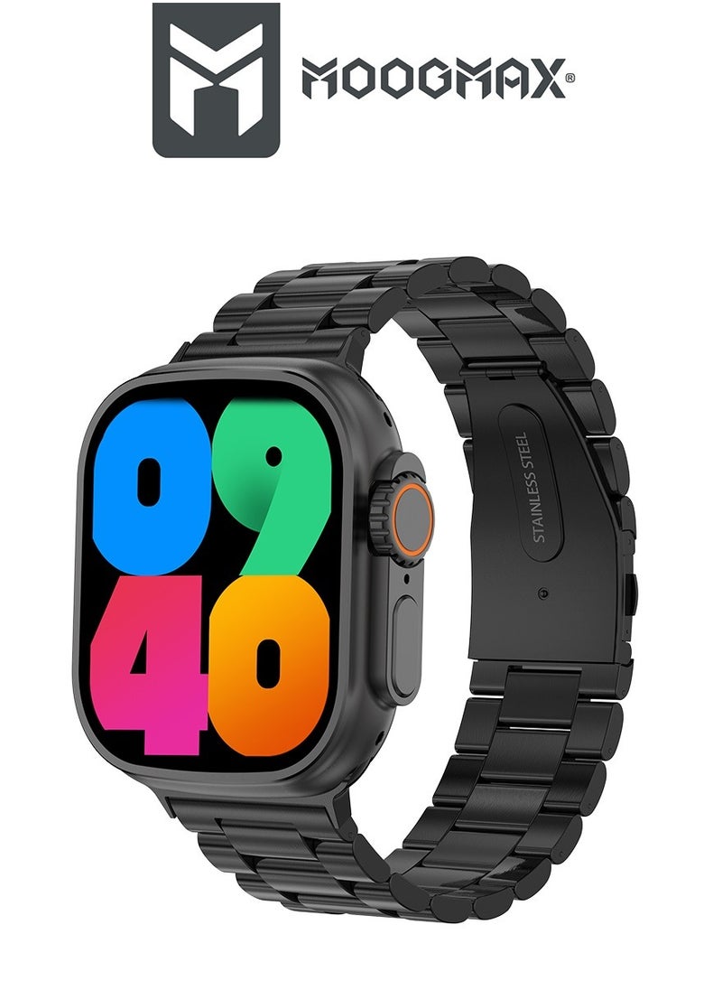 MOOGMAX - Moogmax Smart Watch Ultra (Gen 2) features water Resistant, Answer calls using gestures, answer from the watch using the built-in mic, Displaying photos from the gallery and all sport modes. - Image 1