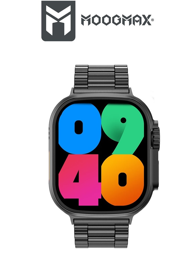 MOOGMAX - Moogmax Smart Watch Ultra (Gen 2) features water Resistant, Answer calls using gestures, answer from the watch using the built-in mic, Displaying photos from the gallery and all sport modes. - Image 1