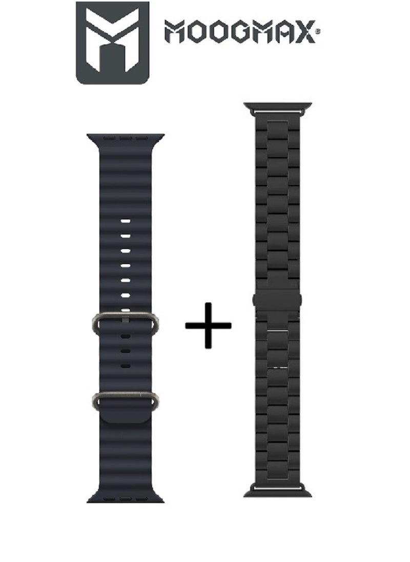 MOOGMAX - Moogmax Smart Watch Ultra (Gen 2) features water Resistant, Answer calls using gestures, answer from the watch using the built-in mic, Displaying photos from the gallery and all sport modes. - Image 1