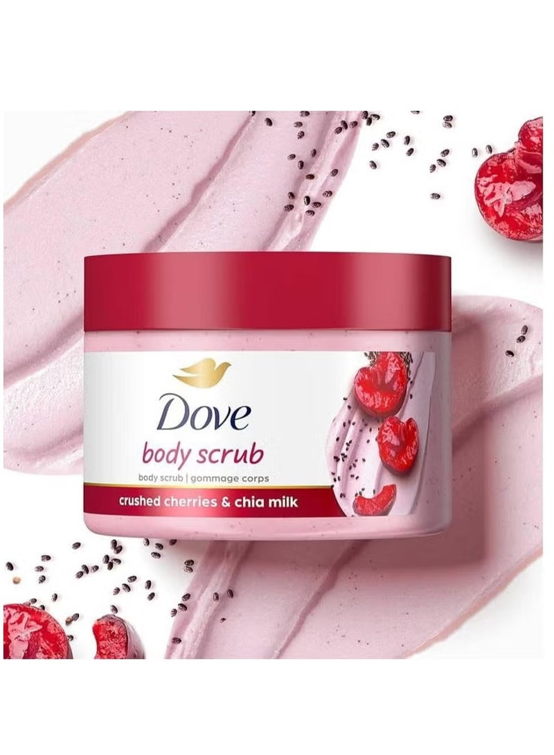 Dove Body Scrub with Crushed Cherries & Shea Milk - Image 1