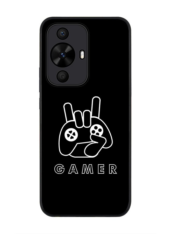 Stylizedd Rugged Black edge case for Huawei nova 12s / Huawei nova 11/ Huawei nova 12 Lite 4G, Slim fit Case Flexible Anti Drop TPU Gel Thin Cover - Gamer - Image 1