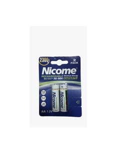 Nicome AA Rechargeable 2300mAh 1.2V Pack of 2 