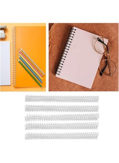 erorex 100Pcs Double Loop Wire Binding Spine 60 Sheet Capacity 3:1 Pitch Double Spiral Binding Ring Coil 9.5Mm Diameter Book Cinch Binding Machine Wire For A4 Paper White  - Image 4