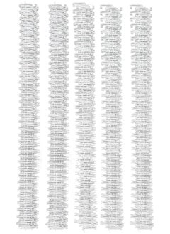 erorex 100Pcs Double Loop Wire Binding Spine 60 Sheet Capacity 3:1 Pitch Double Spiral Binding Ring Coil 9.5Mm Diameter Book Cinch Binding Machine Wire For A4 Paper White  - Image 1