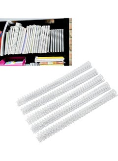 erorex 100Pcs Double Loop Wire Binding Spine 60 Sheet Capacity 3:1 Pitch Double Spiral Binding Ring Coil 9.5Mm Diameter Book Cinch Binding Machine Wire For A4 Paper White  - Image 5