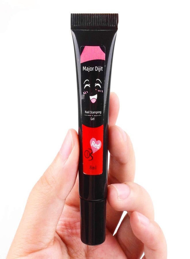 Major Dijit Nail stamping polish gel 8ML Nail Art UV Gel Polish for Nail Stamp Plate 12 Colors - Image 4