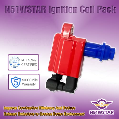 N51WSTAR HIGH ENERGY IGNITION COIL PACK SET OF 1 COMPATIBLE WITH LEXUS GS300 IS300 SC300 TOYOTA SUPRA 3.0L L5 2JZ REPLACEMENT FOR 90919-02216 9091902216 UF228 UF-228 C1153 - Image 4