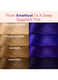 INH Semi Permanent Hair Color Amethyst, Color Depositing Conditioner, Temporary Hair Dye, Tint Conditioning Hair Mask, Safe, Purple Hair Dye - 6oz  - Image 5