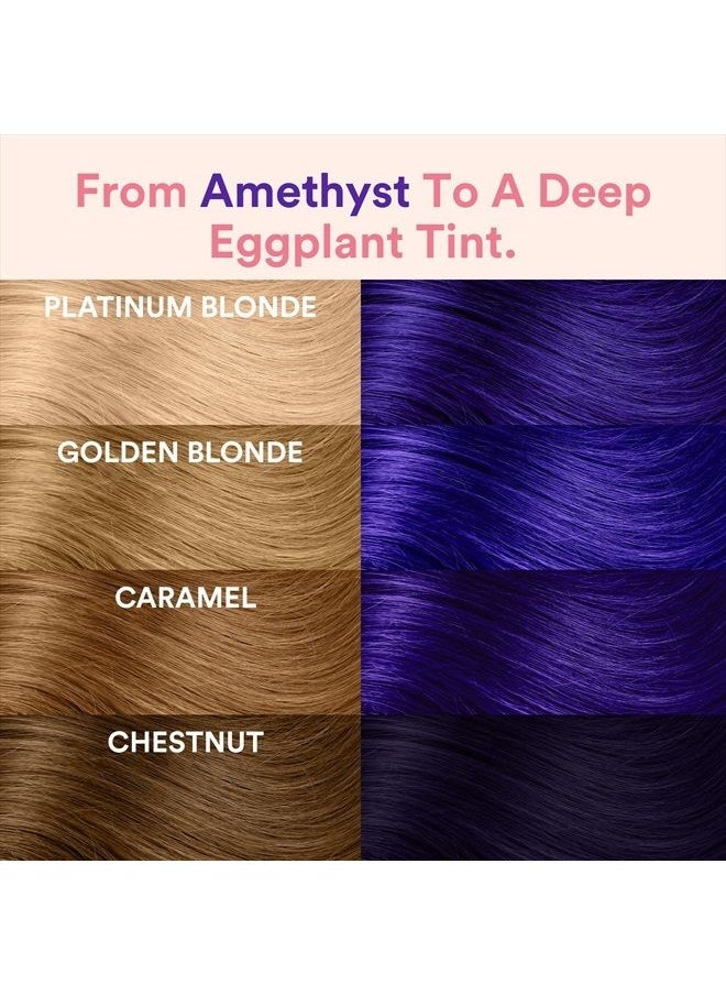 INH Semi Permanent Hair Color Amethyst, Color Depositing Conditioner, Temporary Hair Dye, Tint Conditioning Hair Mask, Safe, Purple Hair Dye - 6oz  - Image 5