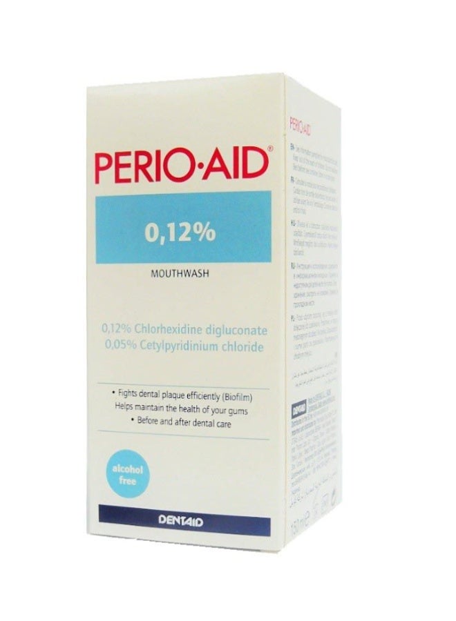 Perio Aid 0.12% Treatment Mouthwash 150ml | Chlorhexidine Oral Rinse for Gum Care & Plaque Control