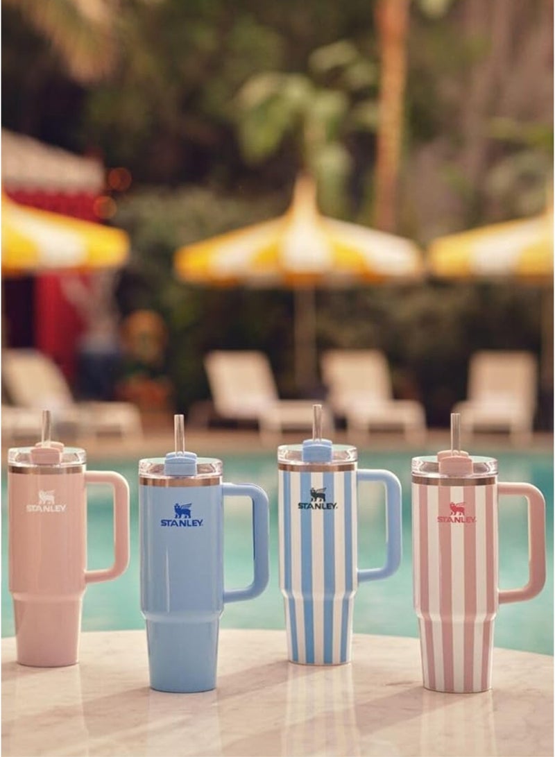 Stanley Quencher H2.0 Tumbler with Handle and Straw 40 oz | Flowstate 3-Position Lid | Cup Holder Compatible for Travel | Insulated Stainless Steel Cup | BPA-Free | Baby Blue - Image 4