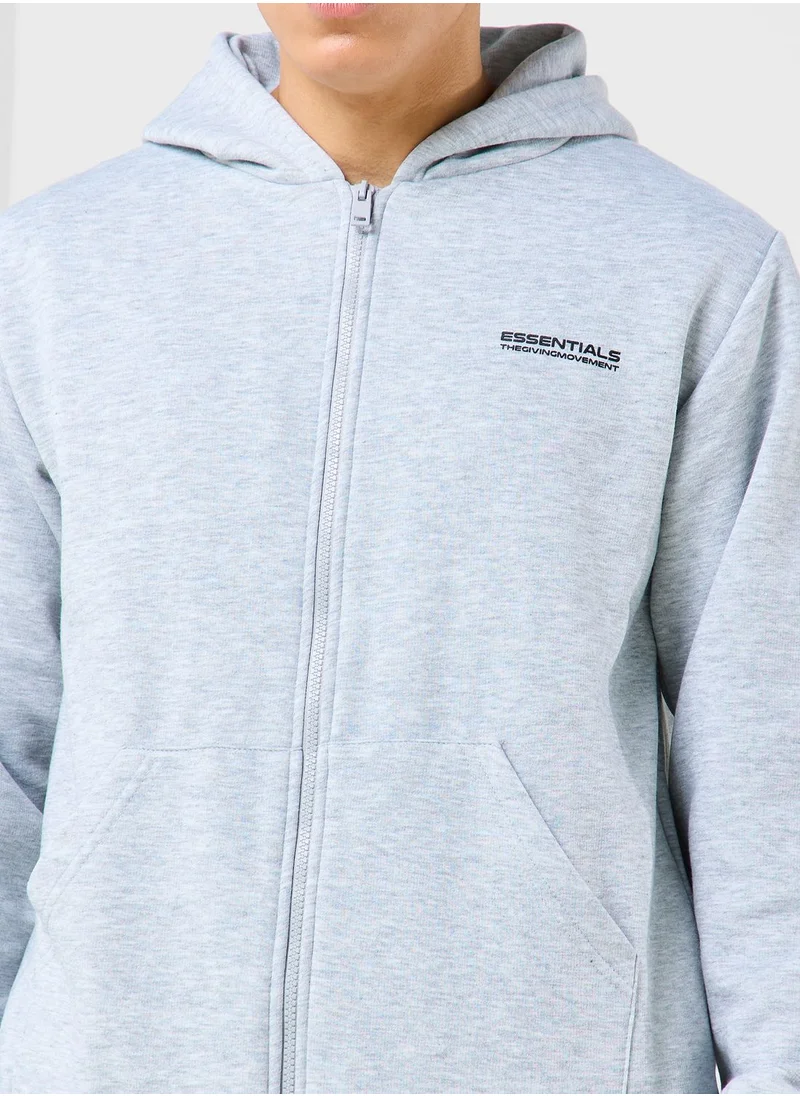The Giving Movement Regular Zip Hoodie