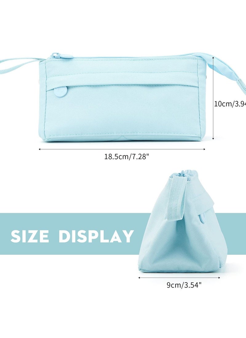 SYOSI - Pencil Case Bag, Portable Large Capacity Durable Storage Student Pen Stationery Bag with Handle Canvas Bag for Boys Girls Men Women - Image 1