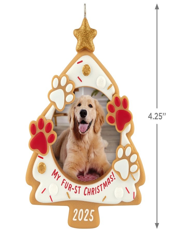 Hallmark Keepsake Christmas Ornament 2025, My Fur-st Christmas 2025 Photo Frame, Pet Gifts - Image 4