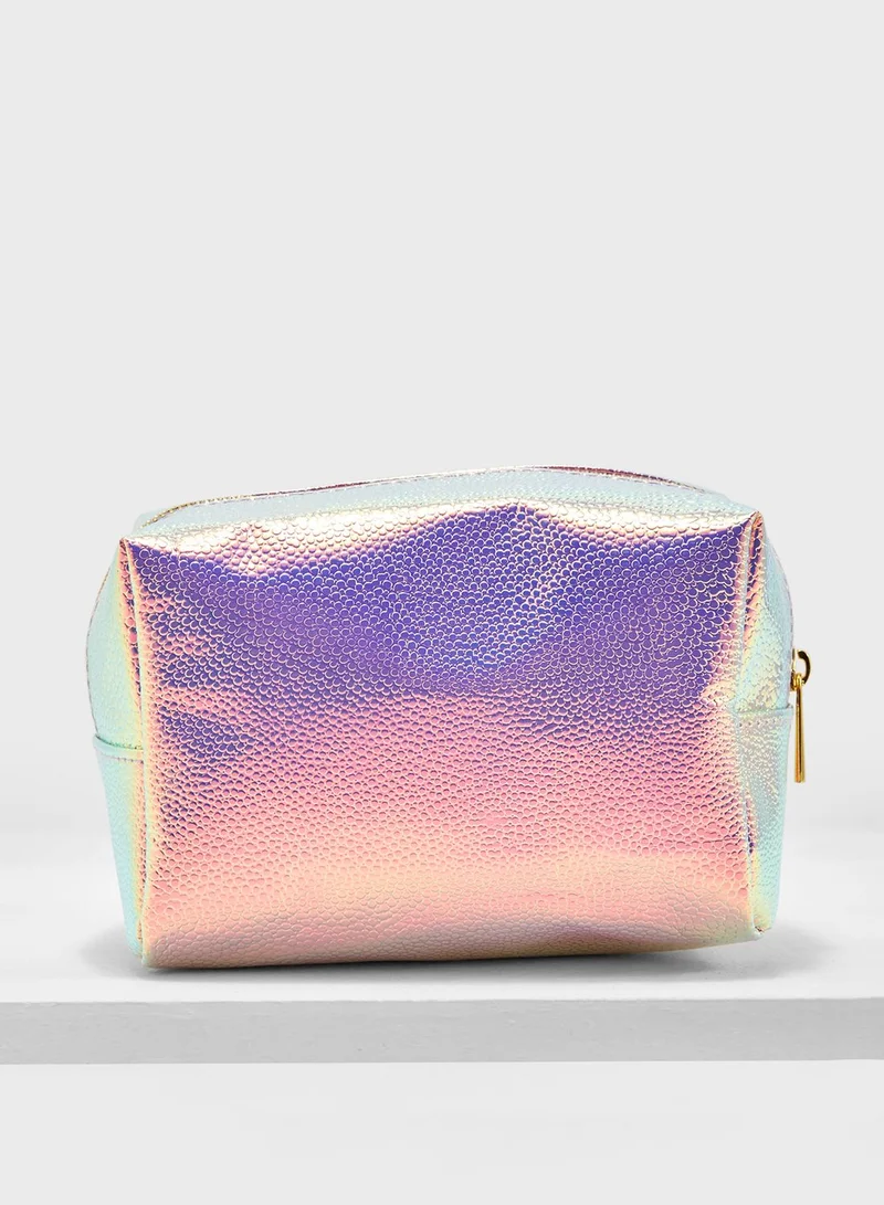 FOREVER 21 Holographic Makeup Bag