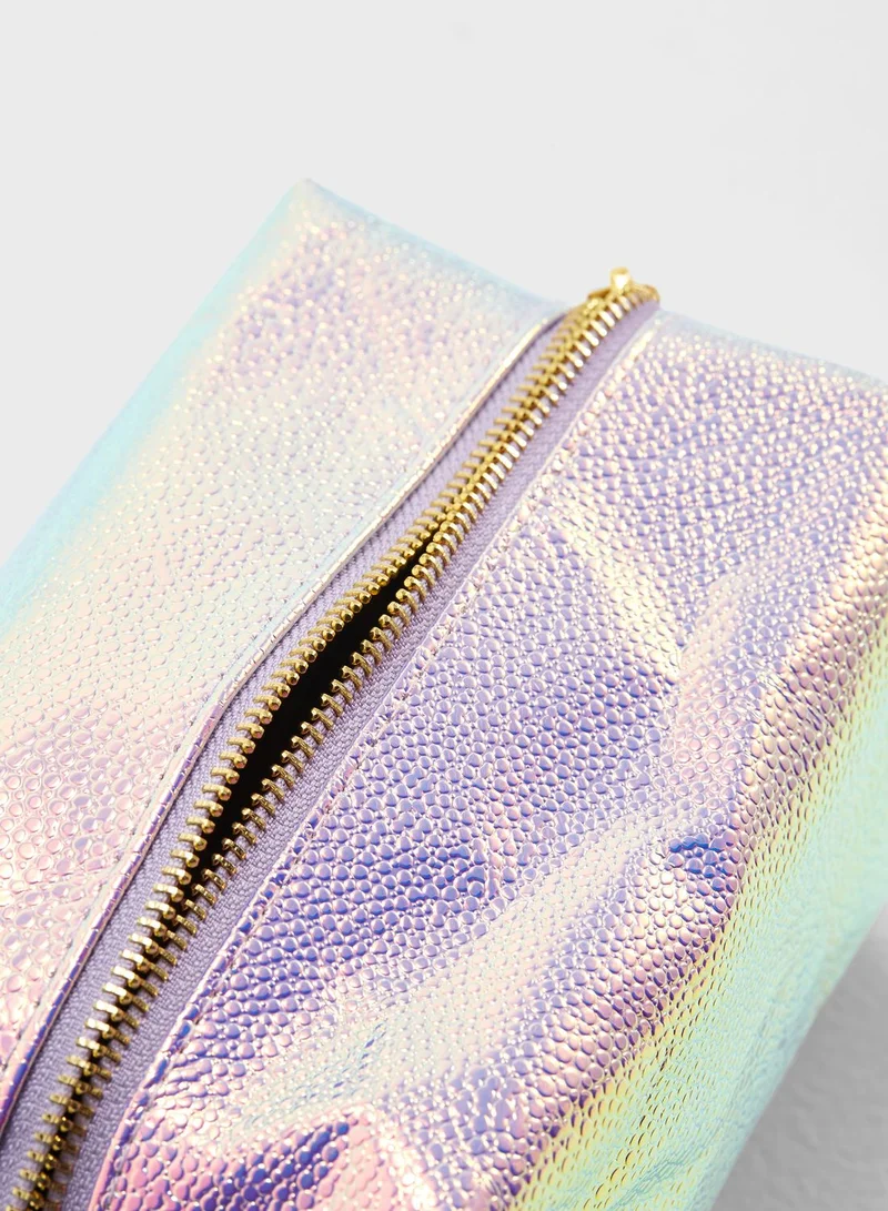 FOREVER 21 Holographic Makeup Bag