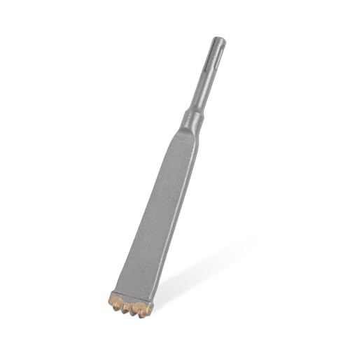 YOSIGHT SDS Plus Shank Four-Tooth Chisel, 7.85 Inch Long Round Shank Alloy Steel Hammer Drill Chisel, Four-Prong Flat Chisel, Ideal for Tile Concrete Brick Stone Masonry - Image 1