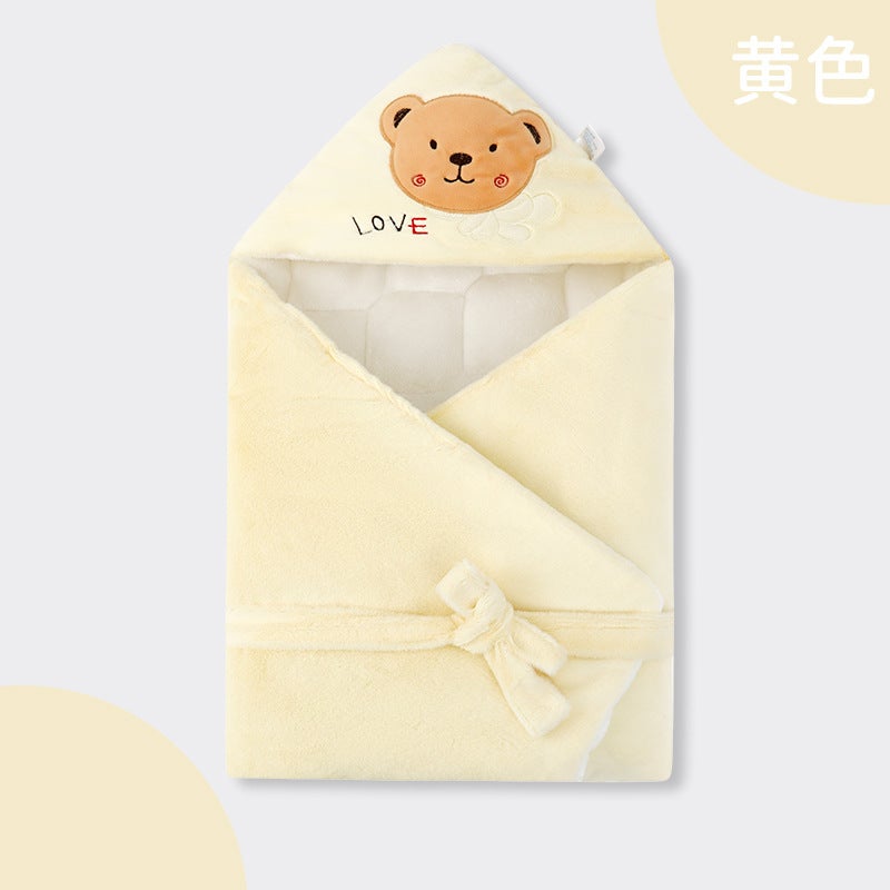 Baby Quilt Crystal Velvet Delivery Room Newborn Quilted Quilt Spring, Autumn, Winter And Born Baby Outbound Package - Image 1