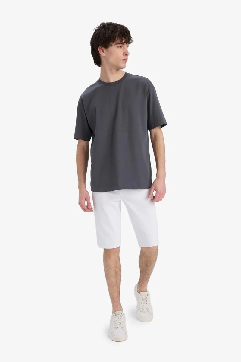 Defacto Oversize Fit Crew Neck Short Sleeve T-Shirt