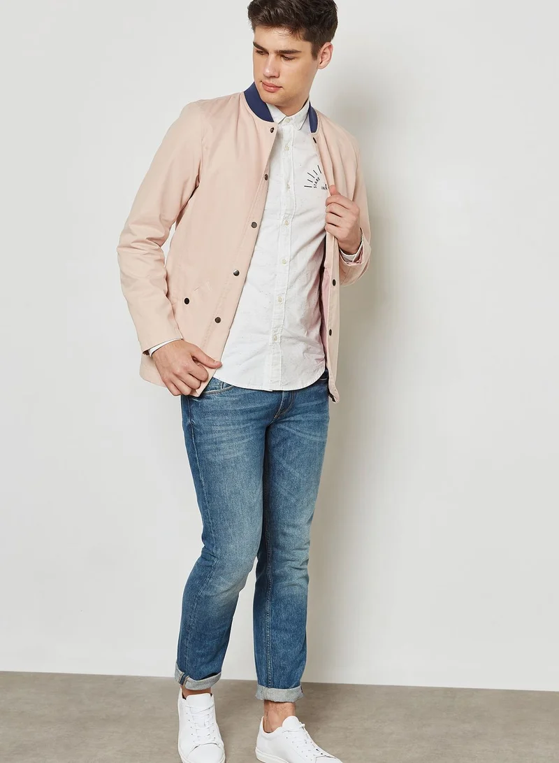 Scotch & Soda Canvas Bomber Jacket
