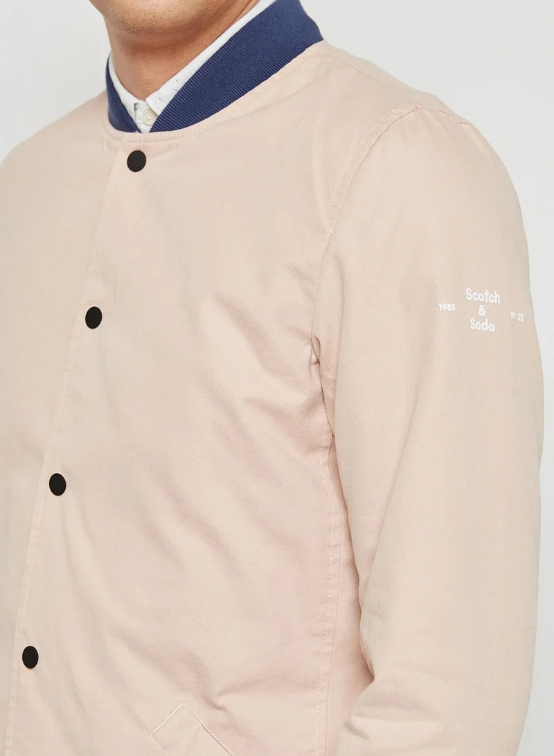 Scotch & Soda Canvas Bomber Jacket