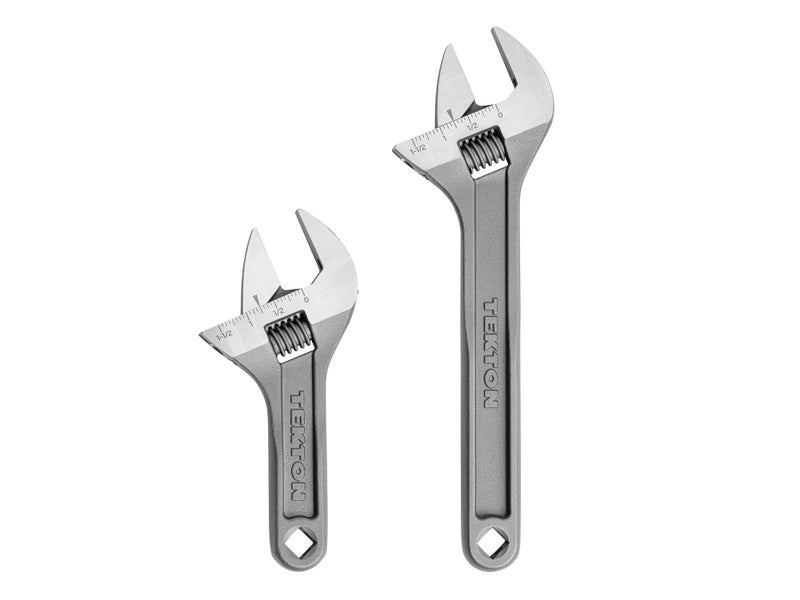TEKTON Adjustable Wrench Set, 2-Piece (6, 9 in.) - 1-1/2 in. Jaw Capacity | WSA90000 - Image 1