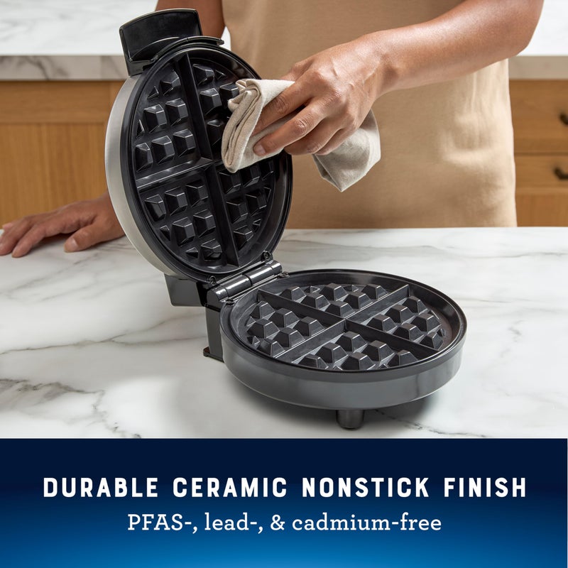 OsterÂ® Nonstick Belgian Waffle Maker, Nonstick Ceramic Waffle Iron - Image 3