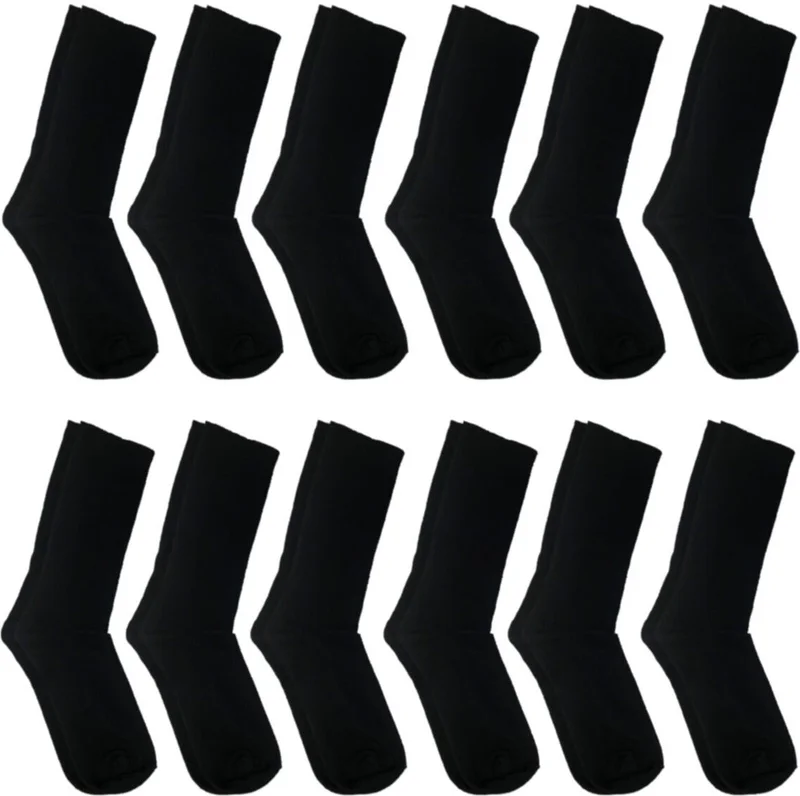 بي جي كي 10 Pairs Men's Black Cotton Socks