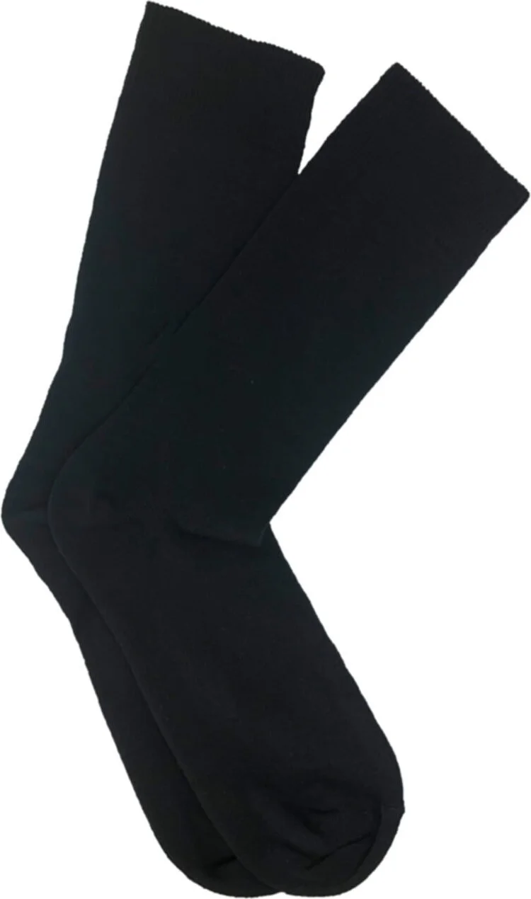 بي جي كي 10 Pairs Men's Black Cotton Socks