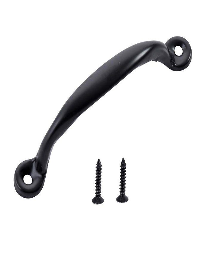 Home Master Hardware مجموعة من 50 مقبض سحب للخزائن من هوم ماستر هاردوير، مقاس 4-7/8 بوصة، مناسبة لأبواب المطابخ الخشبية، والخزائن، والأدراج، وأبواب الحظائر، والبوابات، باللون الأسود مع براغي. - Image 2