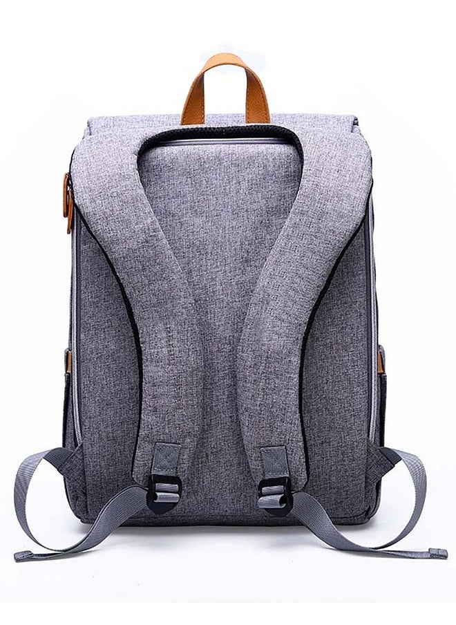 Kiddale Baby Multifunctional Diaper Bag Backpack With Diaper Changing Station Grey  - Image 3